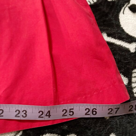 LADY DUTCH Vintage light red pleated a-line mini skater skirt ~ SMALL MEDIUM - Picture 11 of 15